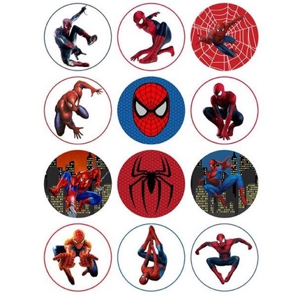 

CUPCAKE TOPPER CUSTOM KARAKTER SPIDERMAN