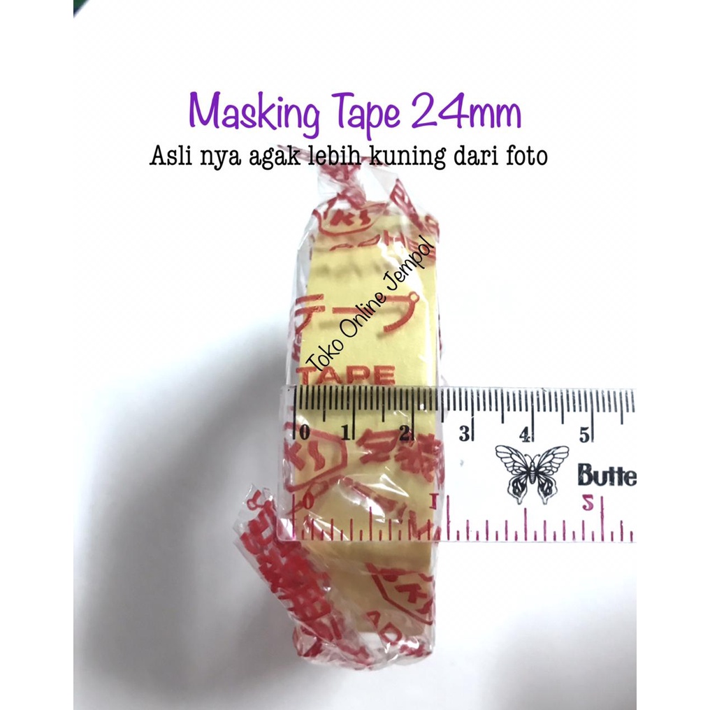 

Masking Tape Kuning 21 meter SKS Lem Kertas Paper Solatip 24mm ATK1148SK