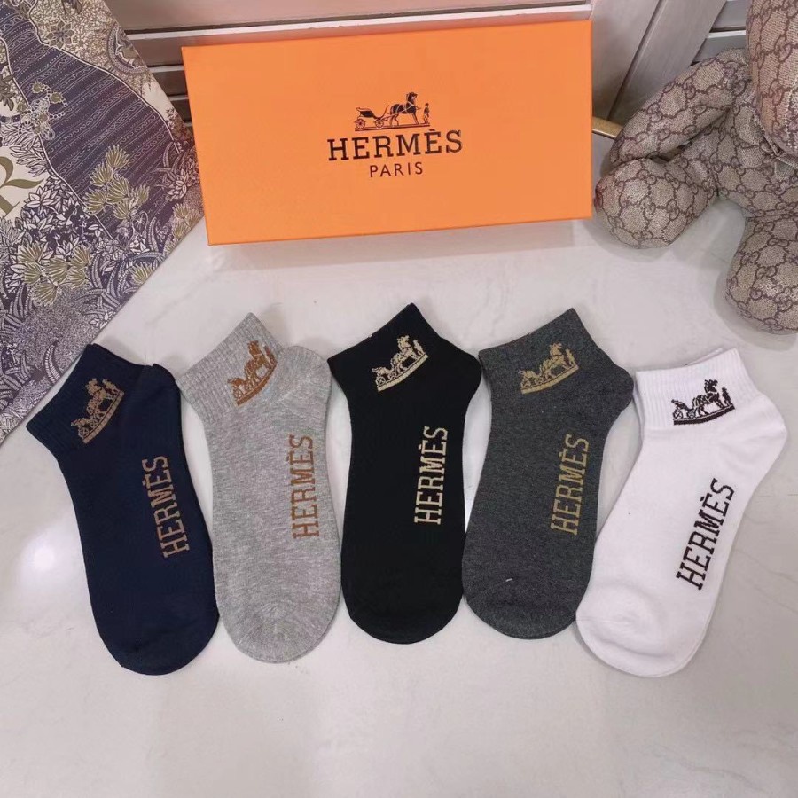 kaos kaki set socks premium quality lv new branded p1shoes terlaris