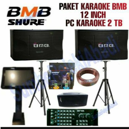 PROMO PAKET KARAOKE BMB 12 INCH PLUS PC KARAOKE 2 TB