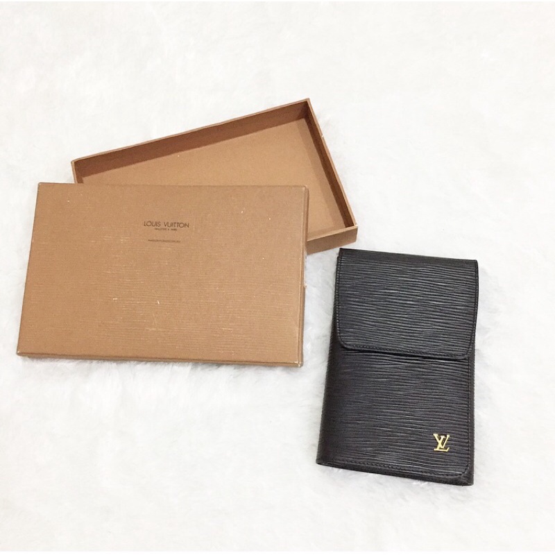 Black Epi Leather Wallet Bukan Louis Vuitton Original Dompet Hitam Kulit Cewek Wanita LV
