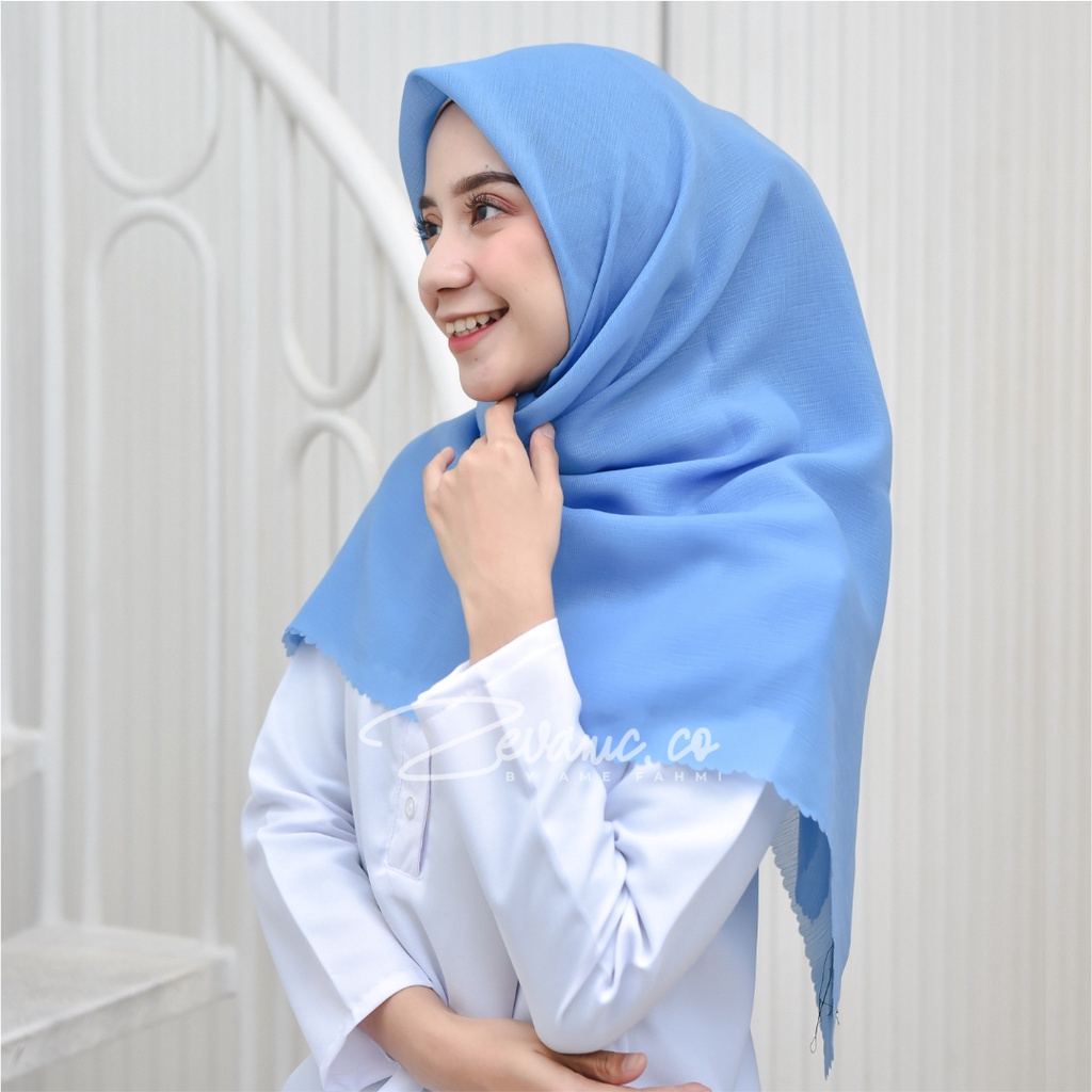 Hijab / Kerudung Corn Skin Finish Laser Cut Mudah Dibentuk Tidak Berbulu Best Material Corn skin Serat ( ORI ) By Zevanic.co-1