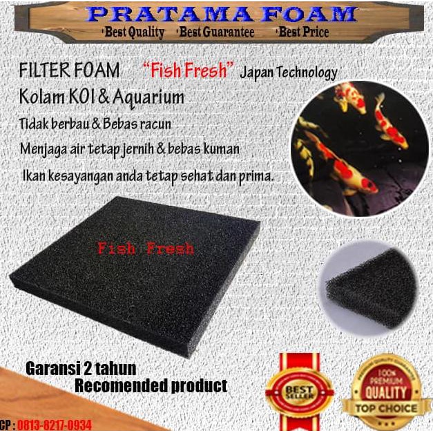 Jual BUSA BIO FILTER FOAM 200 x 100 x 5 mm BUSA FILTER AQUARIUM