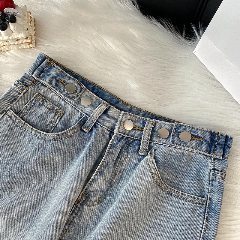 Straight Loose Celana Jens/Celana Jens Highwaist Wanita/Celana Kulot /Jeans Kulot