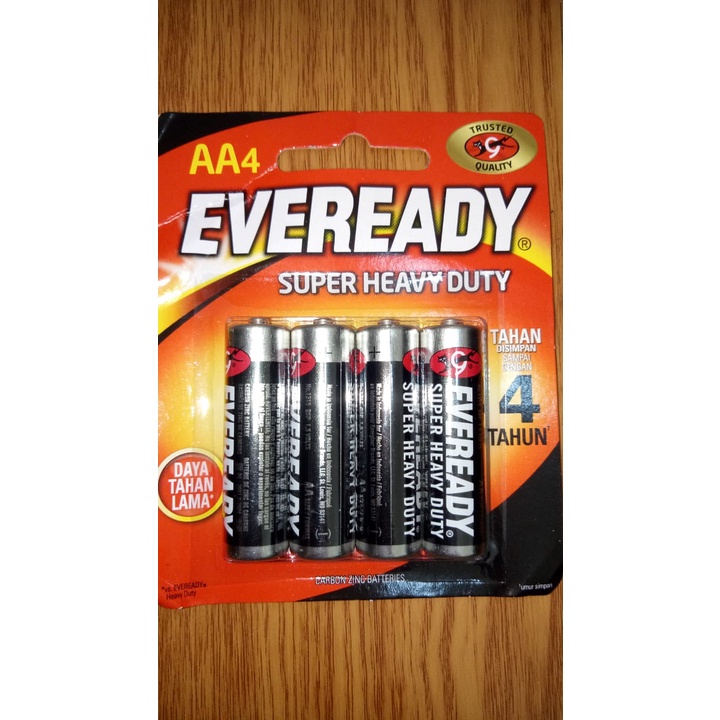 Jual Isi Eveready Baterai Aa Aaa Aa Heavy Duty Alkaline Super Heavy Duty Hitam Merah