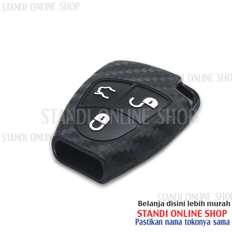 Kondom Kunci Silikon Carbon Remote Mercy Mercedes Benz B C E ML S CL