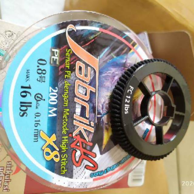 New PE Jabrik 0.5/0.6/0.8 panjang 200 M Bonus Leader Samar