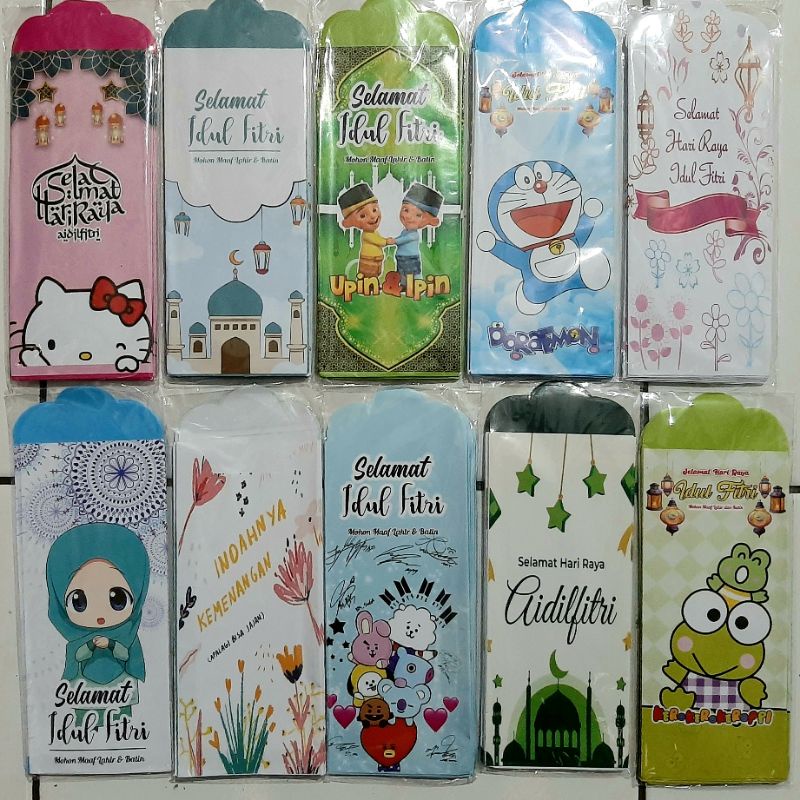 

AMPLOP LEBARAN PANJANG ISI 10/pack|AMPLOP IDUL FITRI/ANGPAO