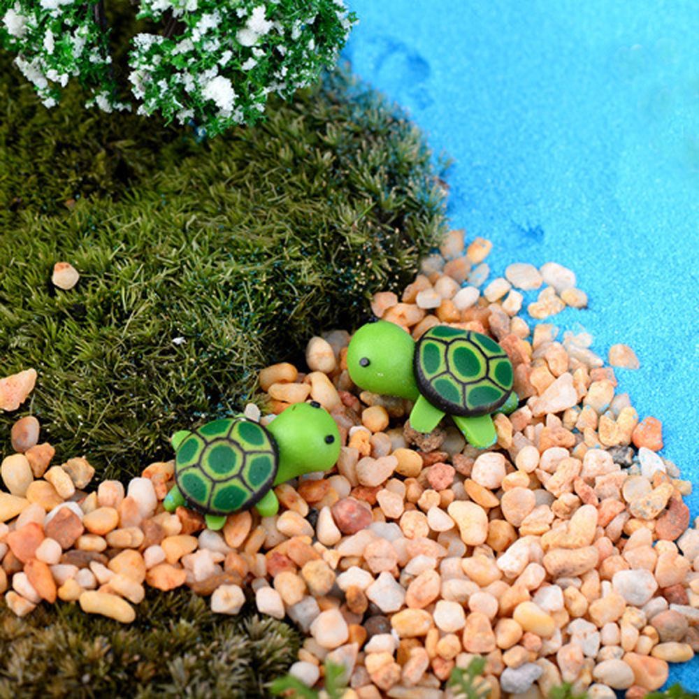 MXBEAUTY Hot Sale 10Pcs New Sea Turtle Miniature Garden Landscape DIY Bonsai Kawaii Flower Pot Dollhouse Decor/Multicolor