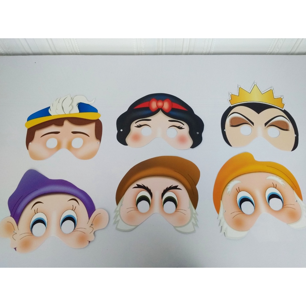 topeng snow white / snow white mask / topeng custom snow white