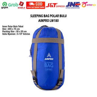 Jual AIMPRO SLEEPING BAG POLAR BULU TEBAL - SB BULU TEBAL LW180