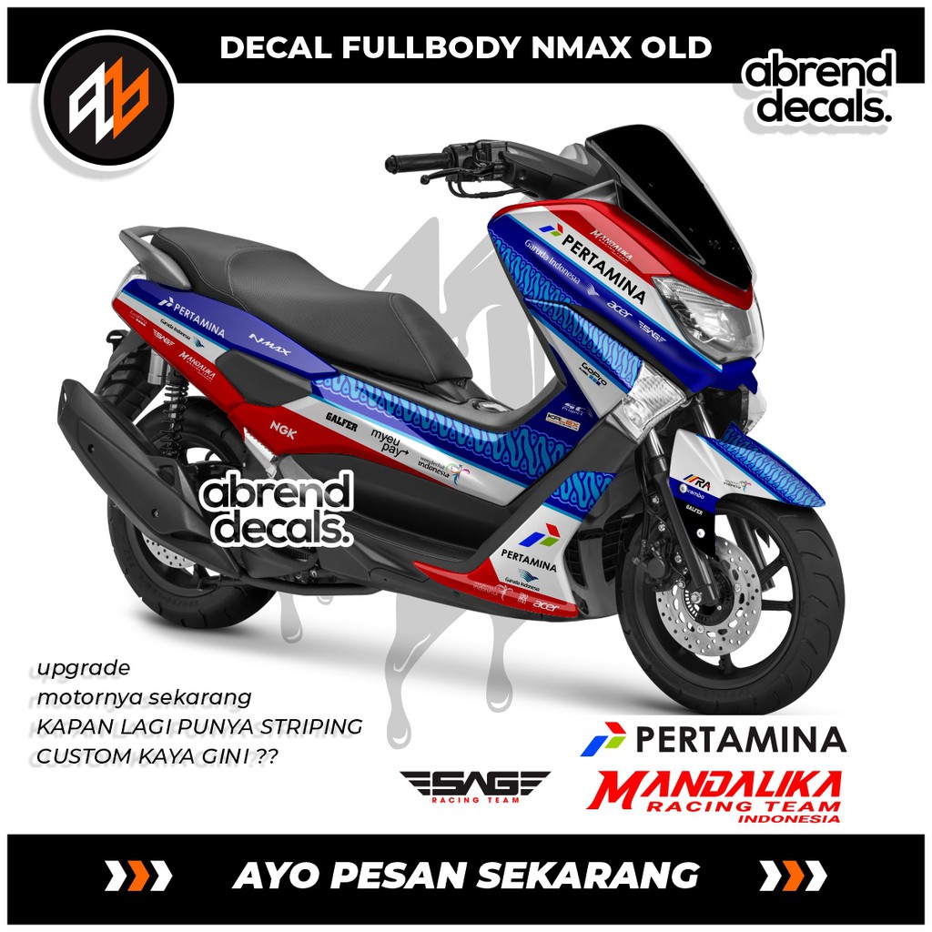DECAL FULLBODY NMAX MANDALIKA / DECAL MANDALIKA /DECAL NMAX LAMA / NMAX FULLBODY