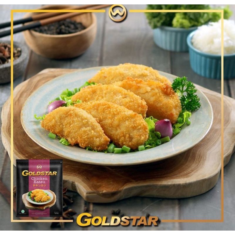 

GOLDSTAR CHICKEN KATSU 500GR / Goldstar Ayam Katsu / Frozen Food