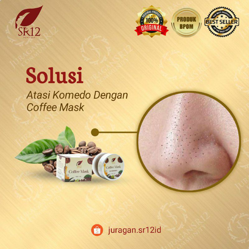 SR12 COFFEE MASK PEELING NATURAL / MASKER PEELING KOPI HERBAL