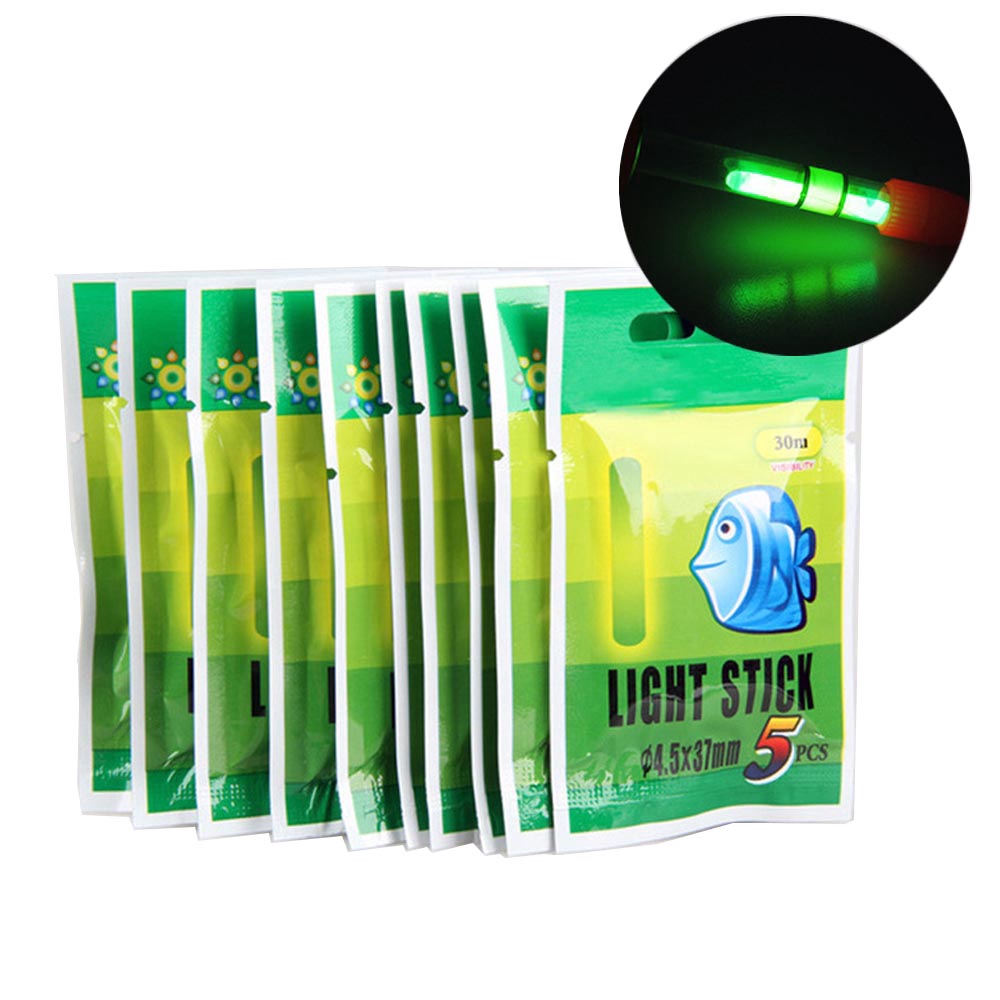 5pcs Glow Stick Fluorescent Menyala Dalam Gelap Untuk Memancing Malam Hari