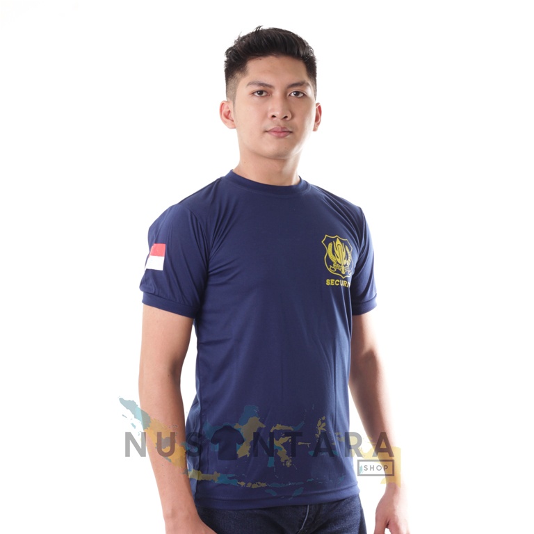 Kaos Satpam Terbaru Warna Cream Kerah Pendek Kaos Security Warna Cream Kaos Dalam Satpam Terbaru