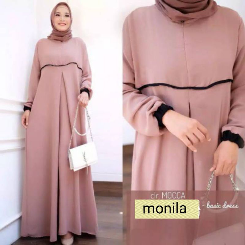 Baju Maxi Dress Gamis Busui Kondangan Nikahan Fashion Grosir Murah Kekinian Best Seller Trend Simple