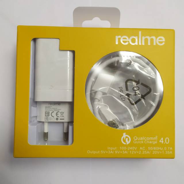 Charger REALME ORIGINAL Qualcomm Quick Charge 4.0 fast charging Tipe Colokan Micro