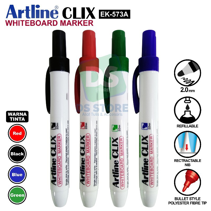 

Spidol Whiteboard Marker Clik EK-573A ARTLINE
