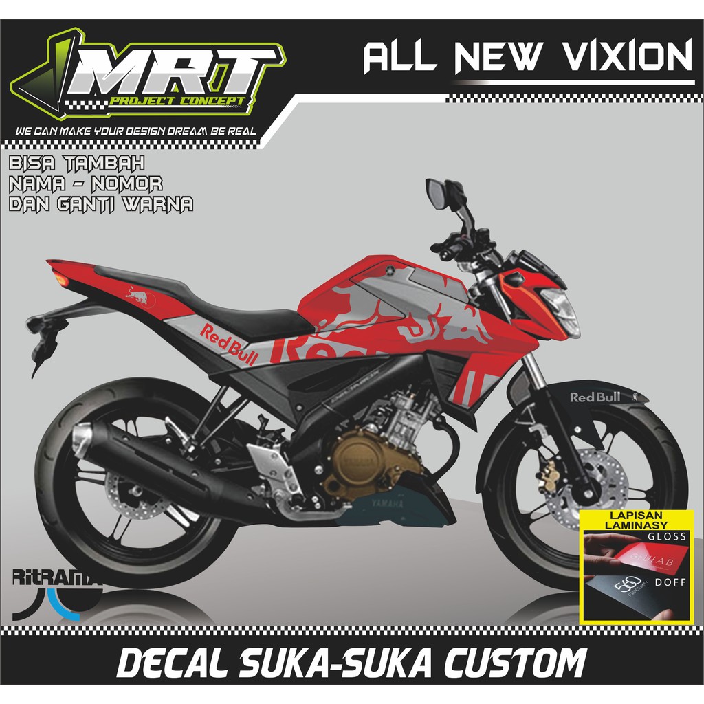 Decal Vixion R Full Body, Decal Sticker Motor Vixion all new R  Full Body
