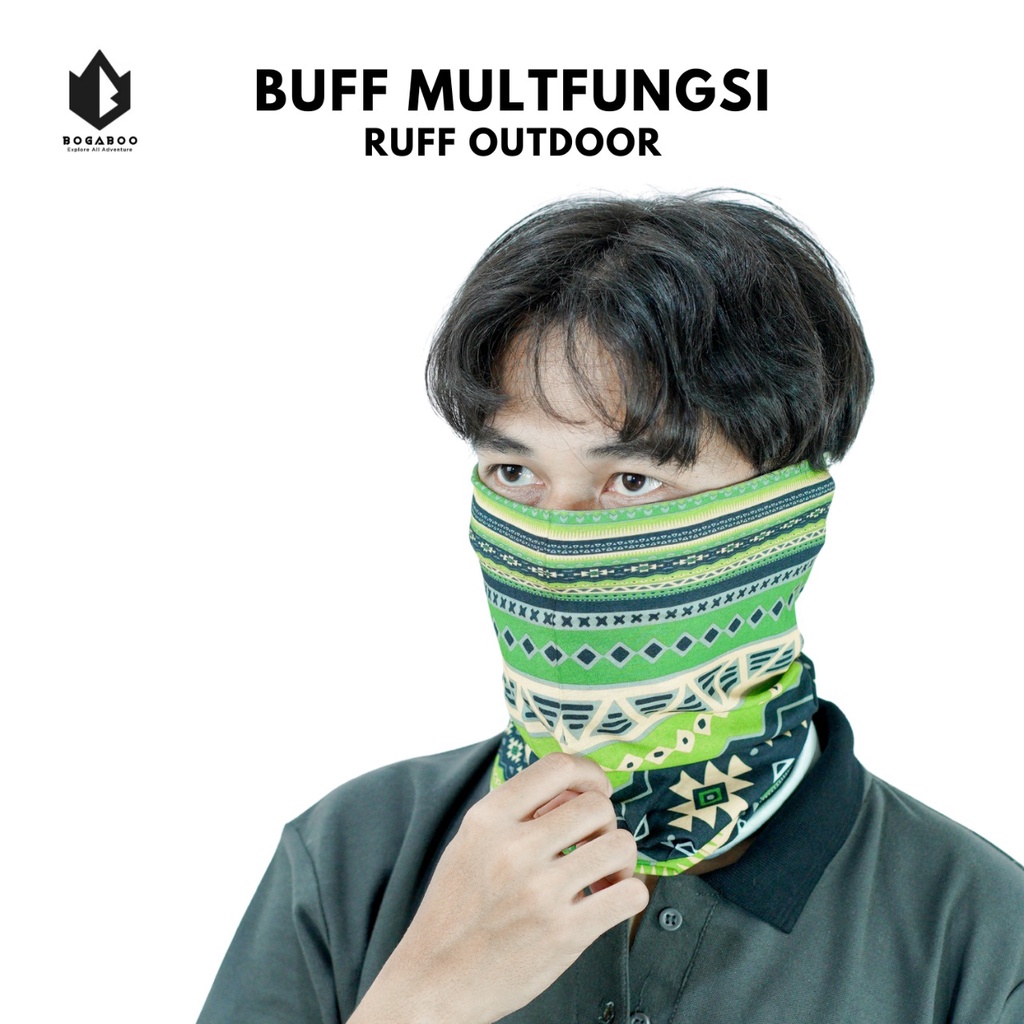 Bisa (COD) Ruff MultiFungsi Tanpa Sambungan - Buff - Masker Motor - Headwear - Scarf