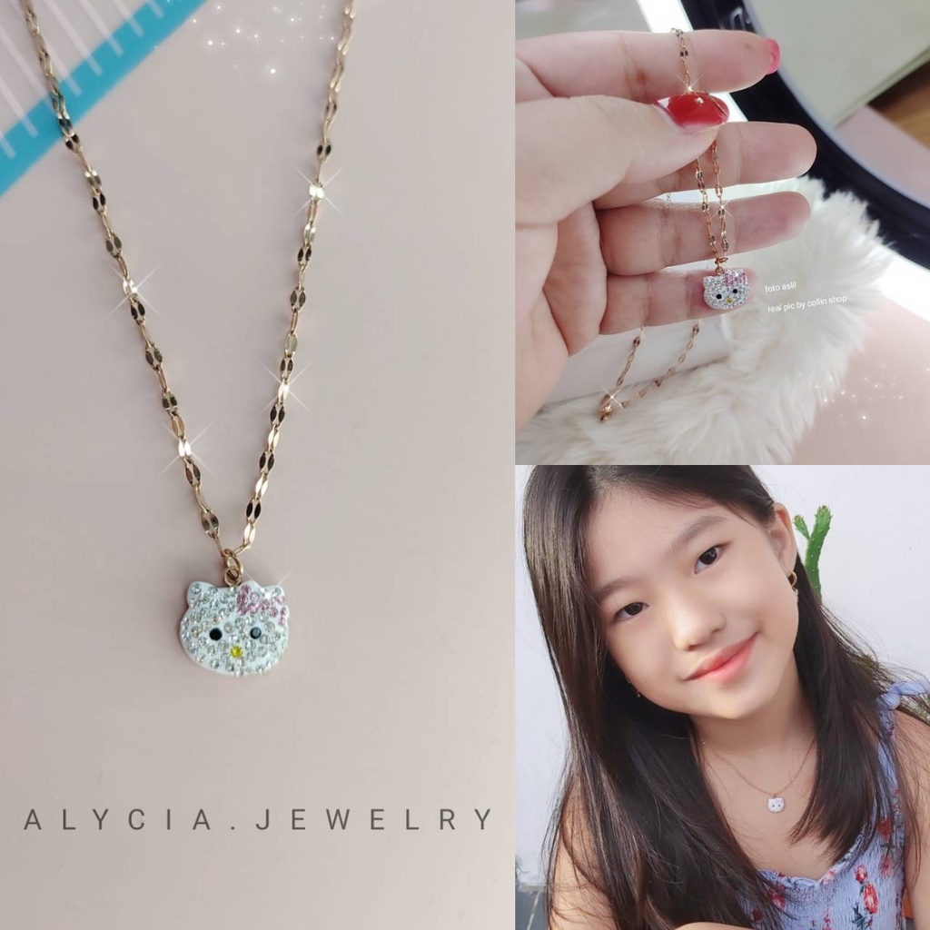 kalung anak hello kitty by alycia jewelry anti karat