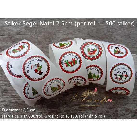 

DISKON NATL-295 : STIKER SEGEL NATAL 2,5 CM (PER ROL +- 500 STIKER) PENGIRIMAN CEPAT
