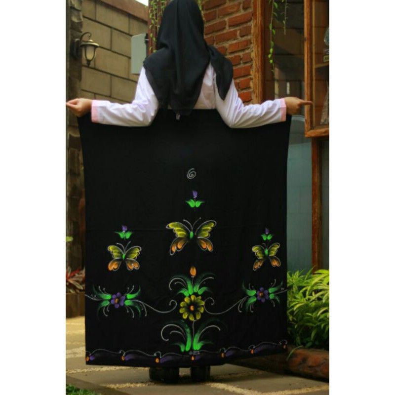 SARUNG BATIK WANITA LUKIS TERBARU TERLARIS DAN  KEKINIAN ASLI PEKALONGAN/SARUNG BATIK AQIL/SARUNG MBAK SANTRI ADEM DAN TEBAL MOTIF BUNGA BUNGA