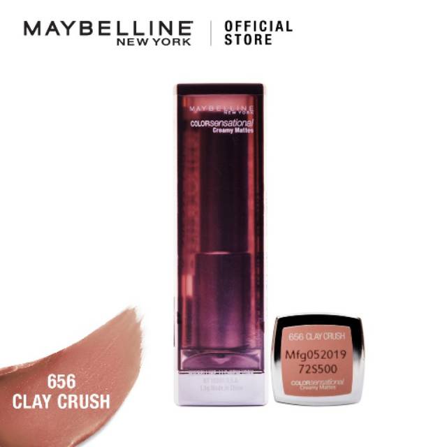 Maybelline Color Sensational Creamy Mattes Lipstick - 656 Clay Crush