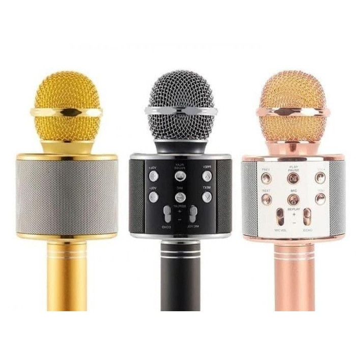 MIC KARAOKE BLUETOOTH WIRELESS PORTABLE WS858 / WS 858