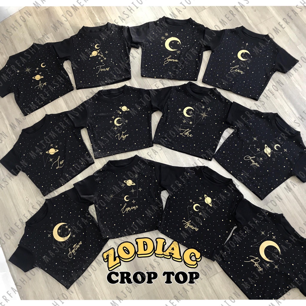 MAJOMER ® | ZODIAC CROP TOP - KAOS KNIT RIB ZODIAK