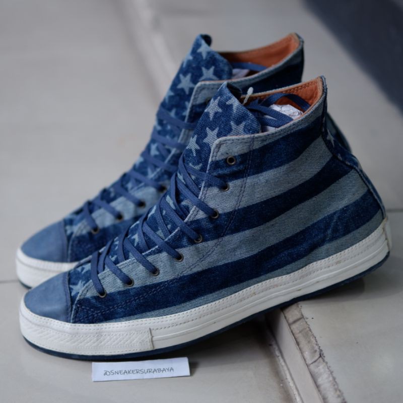 Converse Chuck Taylor Hi Premium Post Denim American Flag