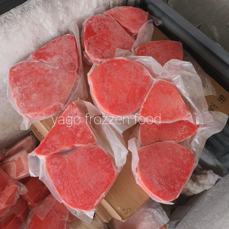 

Tuna Steak Grade A Fresh 1kg \ Tuna Steak Sashimi 1kg