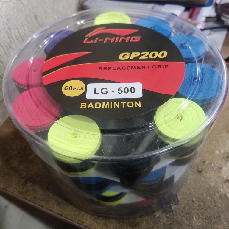 GRIP RAKET BADMINTON KARET LINING 1 BOX