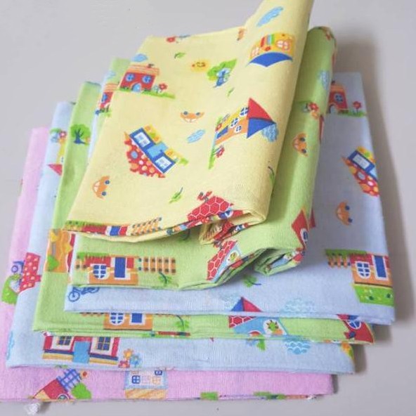 6 Pcs Bedongan Bayi HOGA SNI -  Selimut Bayi/Baby Blanket Ukuran 90x90