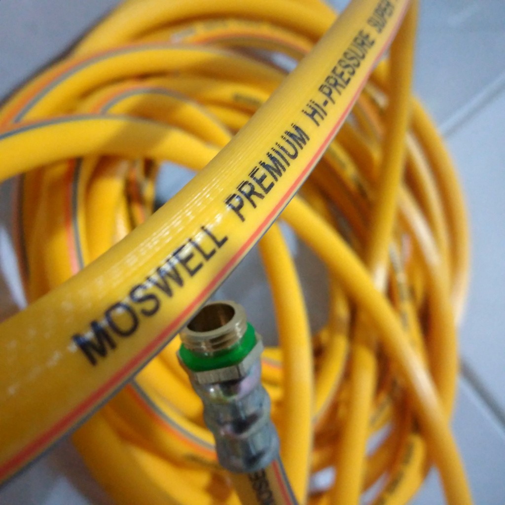 MOSWELL Spray Hose PVC 10 Meter - Selang Angin Tekanan Tinggi Kompresor - V2 02FEB