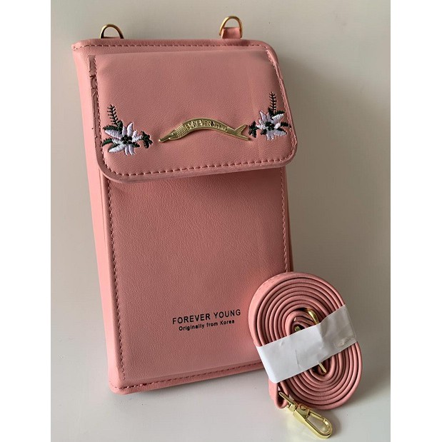 TAS IMPORT SELEMPANG KECIL DOMPET WANITA FOREVER YOUNG Tas Selempang Olahraga Pink Murah Berkualitas