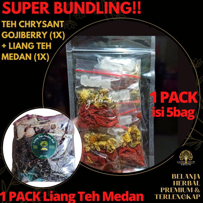 

[COD] TERLARIS PAKET HEMAT 1PACK LIANG TEH DAN 5PACK TEH GOJIBERRY CHRYSANT [COD]