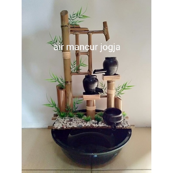 Air mancur bambu kolam ikan hias