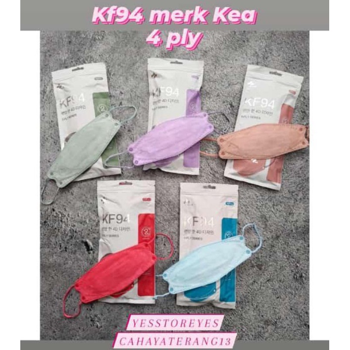 READY MASKER KF94 KF KEA 4 BISA PLY ISI 10 LBR PER PACK