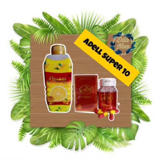 Paket adel PEMBAKAR LEMAK 10 hari (lemon 500 ml+apel 10 hari)