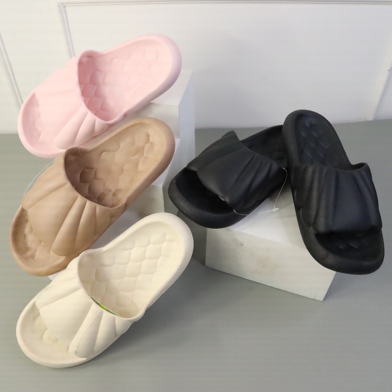 ((BALANCE PEARL ) Sandal selop model gesper model kerang murah untuk wanita