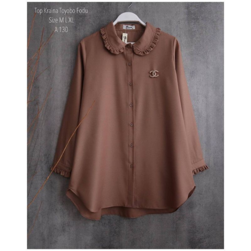 Levia Top-Katun Toyobo-blouse katun toyobo premium busui