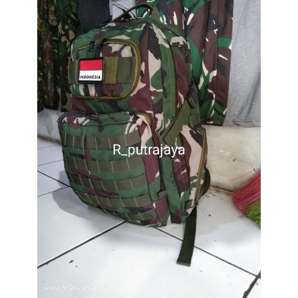 Tas Ransel ARMY Loreng TNI Model jatah terbaru kualitas Jatah / Ransel TNI / outdoor