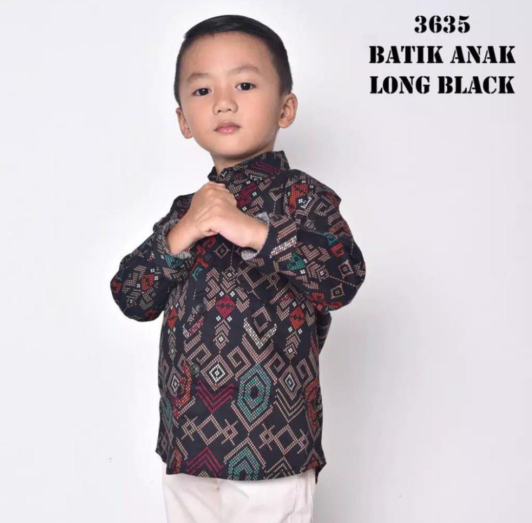Baju Batik Anak Lengan Panjang Kemeja Batik Anak Batik Anak Baru