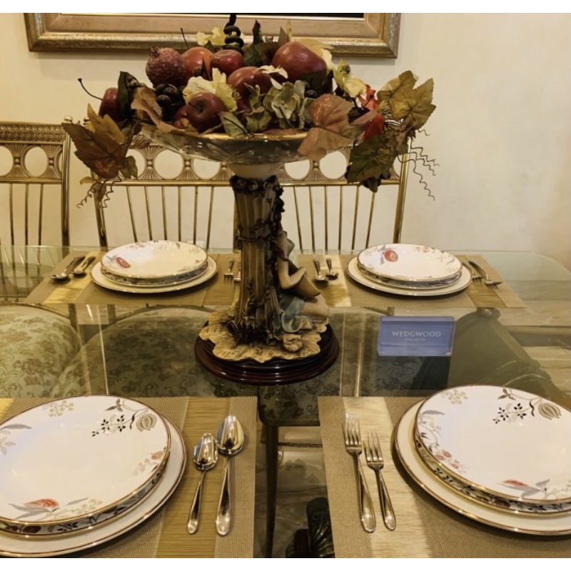 Dinner Set Wedgwood Pashmina 12 Pcs Mewah Cantik