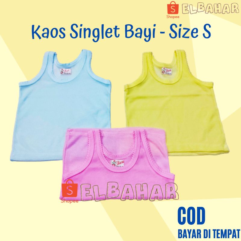 3 Pcs Kaos Dalam SInglet Bayi Murah