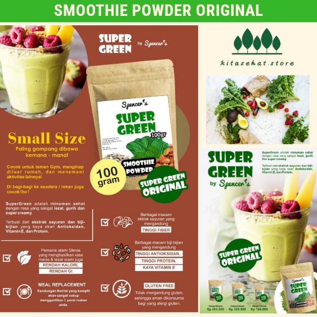 

Super Green || Smoothie Powder ORIGINAL || Peningkat Imun Tubuh.