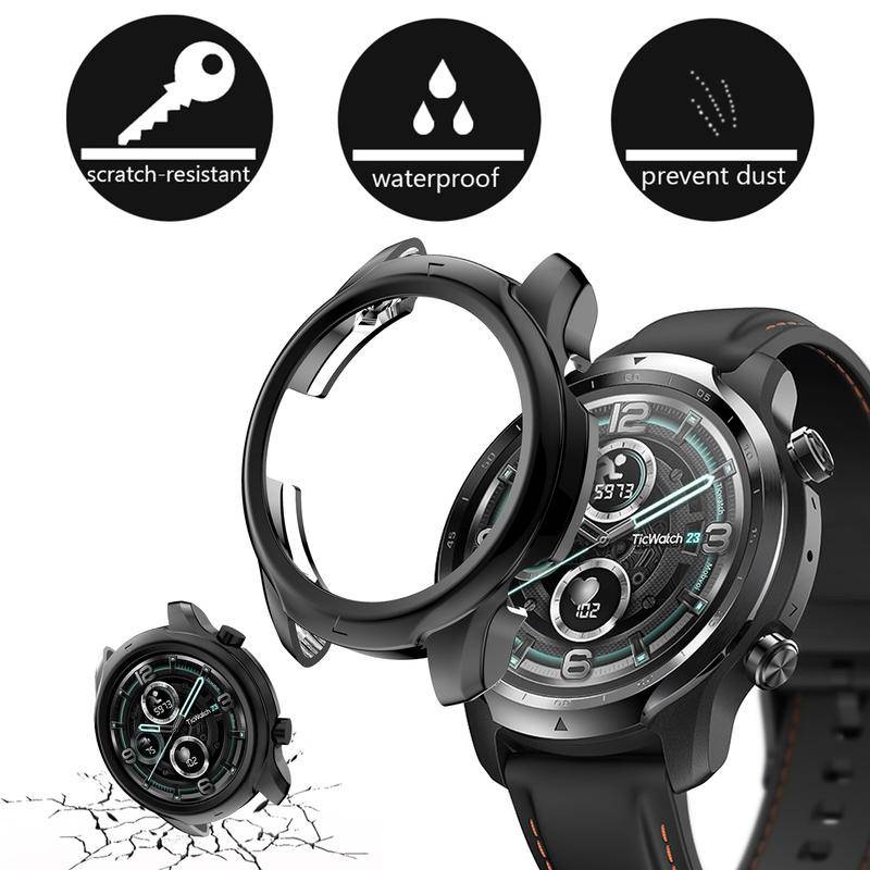 Casing Pelindung Smartwatch Tic Watch Pro 3 Bahan TPU Dengan Frame Bumper