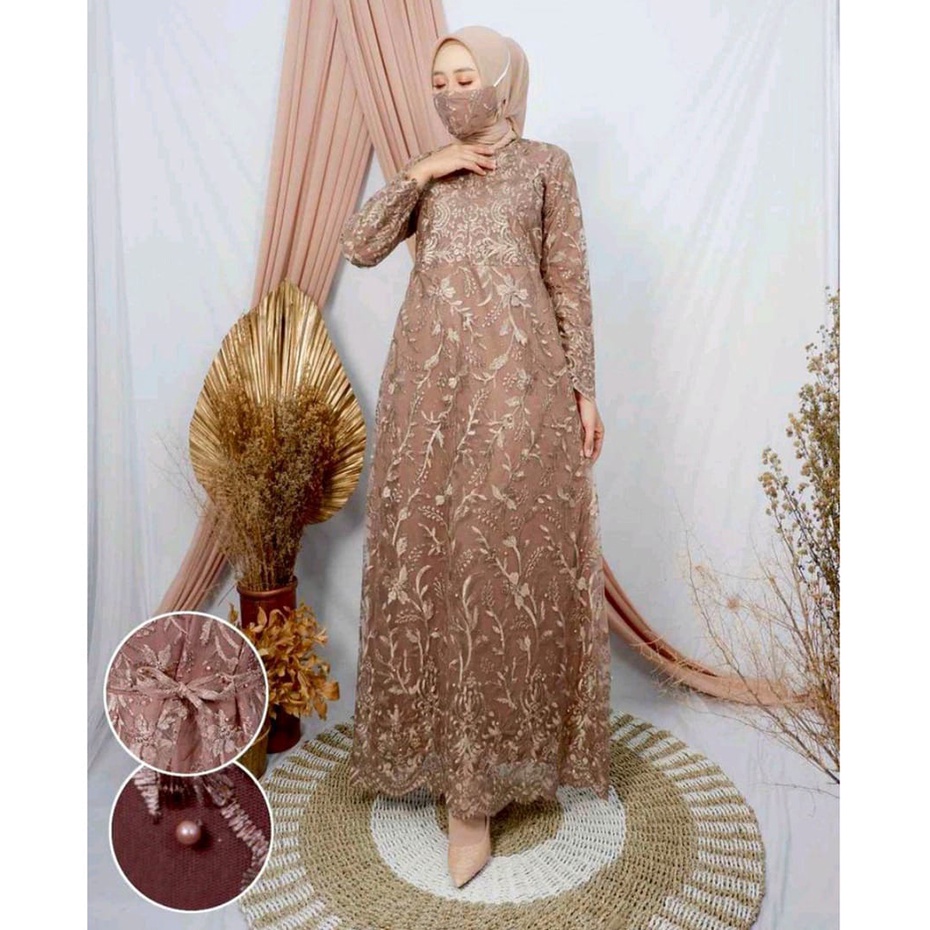 New Colection /GAMIS REYNA DRESS   /GAMIS PESTA FASHION TERBARU/GAMIS MAXI TILE  BUSUI/GAMIS MAXI  MUSLIMAH/ GAMIS FASHIEN MUSLIMAH /GAMIS PESTA BAHAN  TILE MUTIARA /GAMIS KEBAYA TERBARU